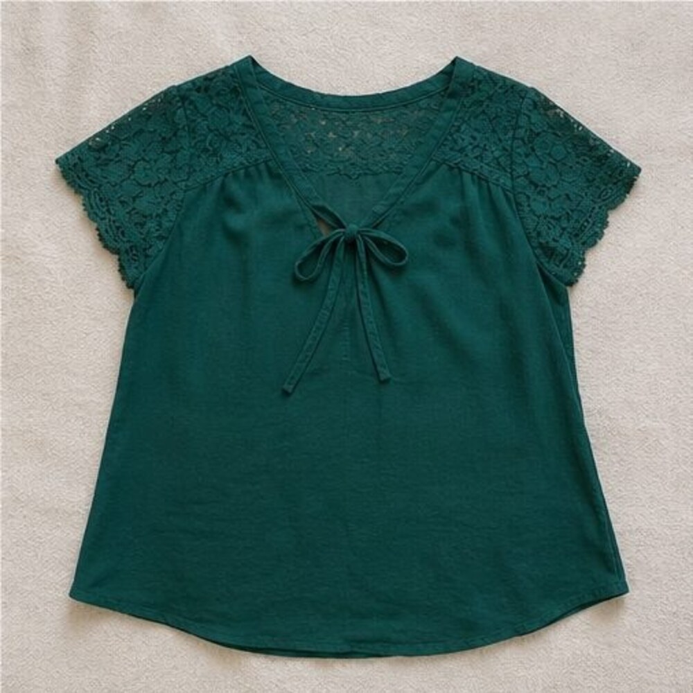 Emerald Wrap Blouse